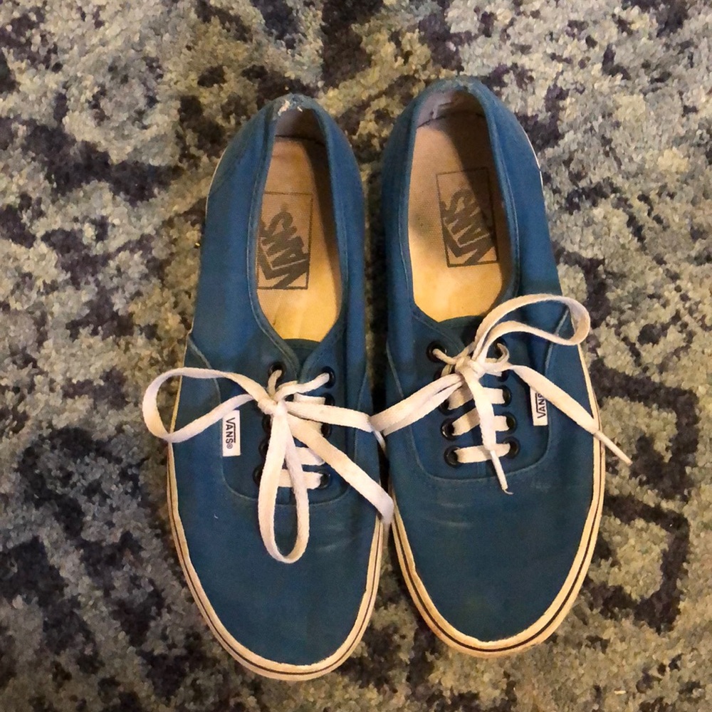 Blue Lace Up Vans